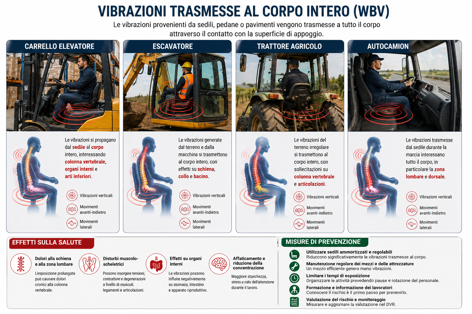 Le vibrazioni trasmesse al corpo intero